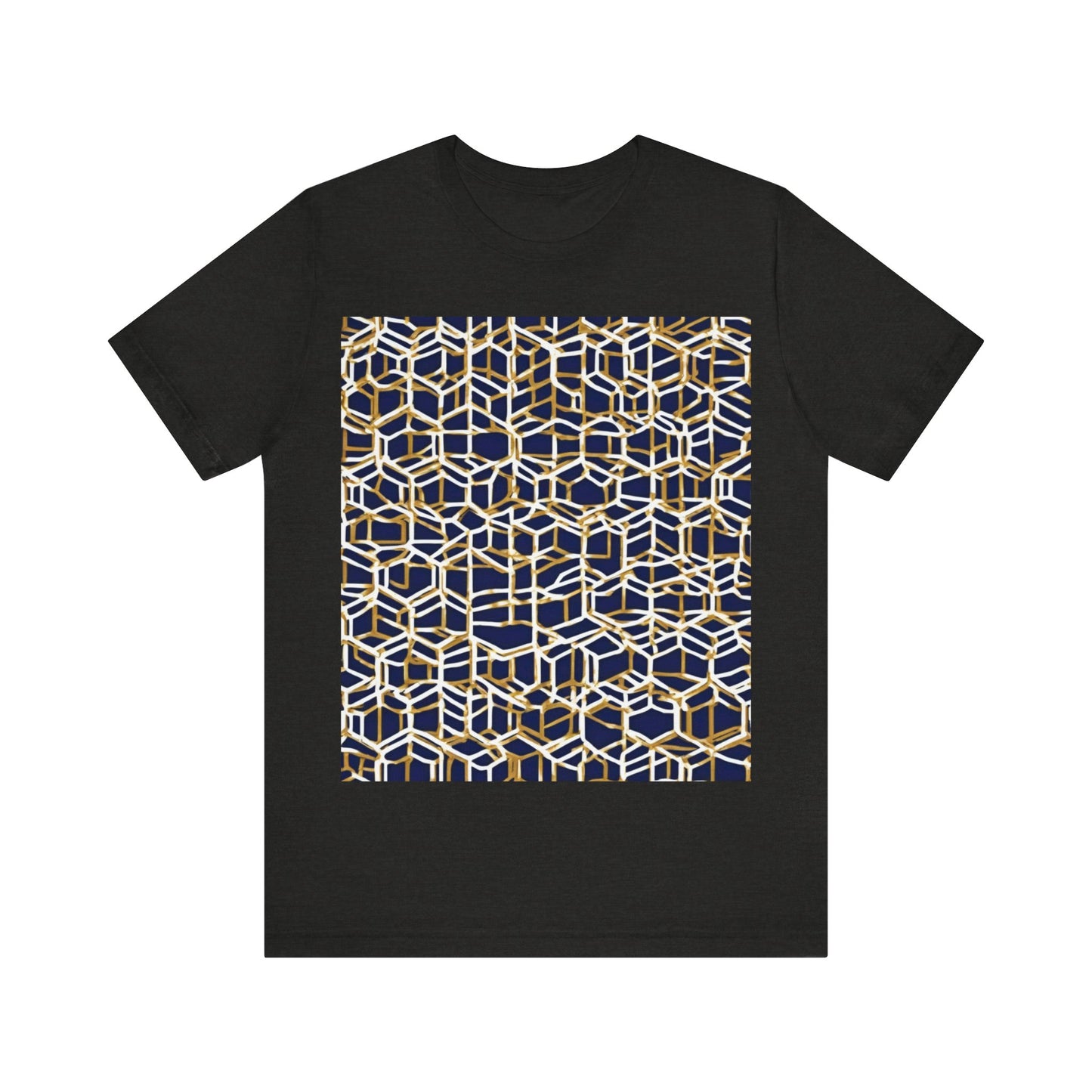 boostlete-am-crew-pattern-hex-industrial-0131 — Unisex Jersey Short Sleeve (B+C 3001)