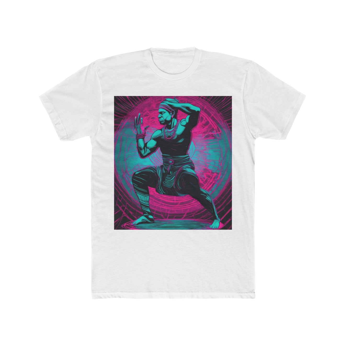 boostlete-rise-grind-scene-yogi-motion-line-art-0240 — Unisex Cotton Crew Tee (NL 3600)