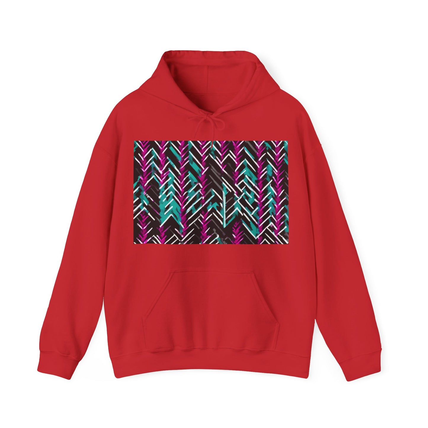 boostlete-recovery-progress-pattern-chevron-retro-0243 — Unisex Heavy Blend Hoodie (G18500)