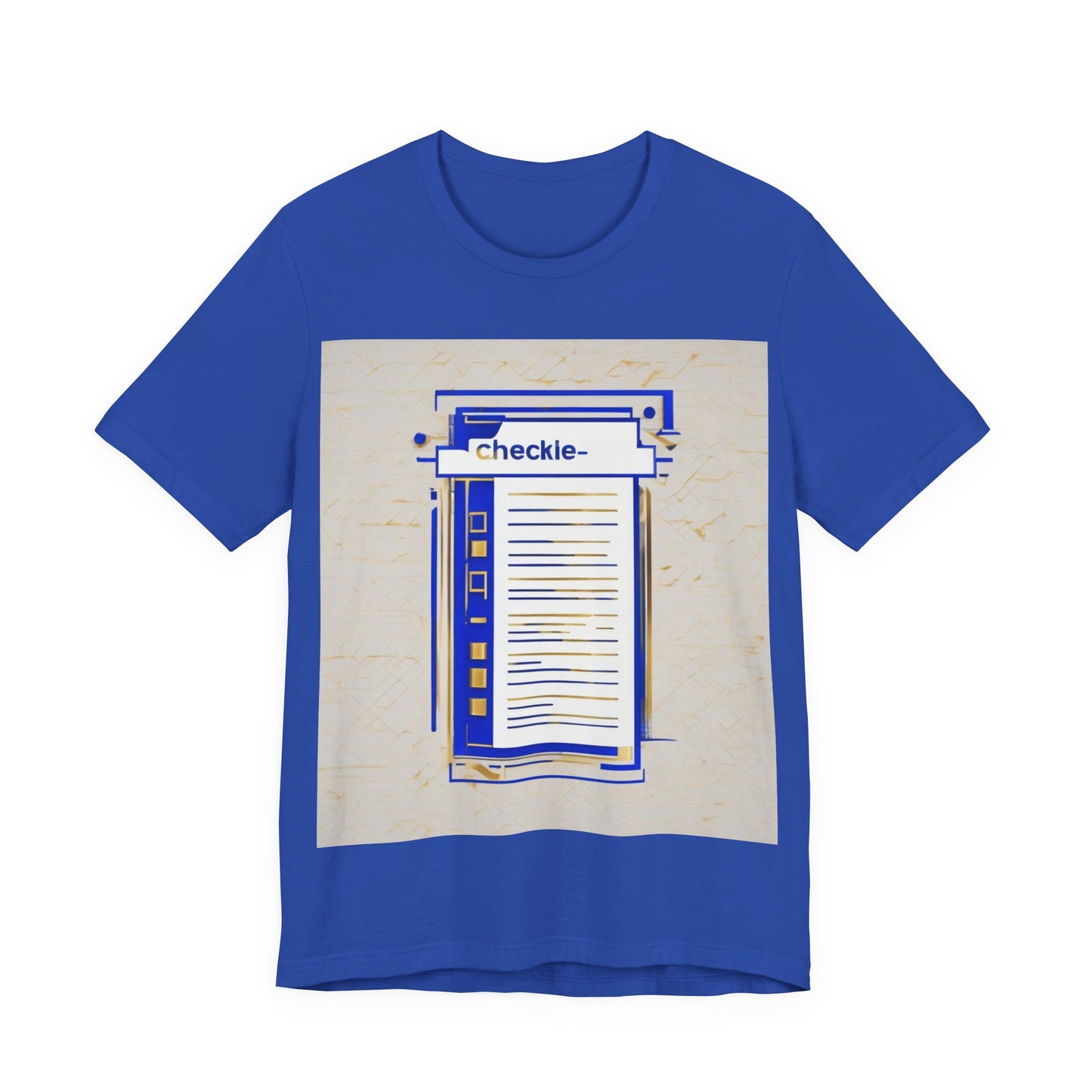 boostlete-am-crew-icon-checklist-glitch-badge-0018 — Unisex Jersey Short Sleeve (B+C 3001)
