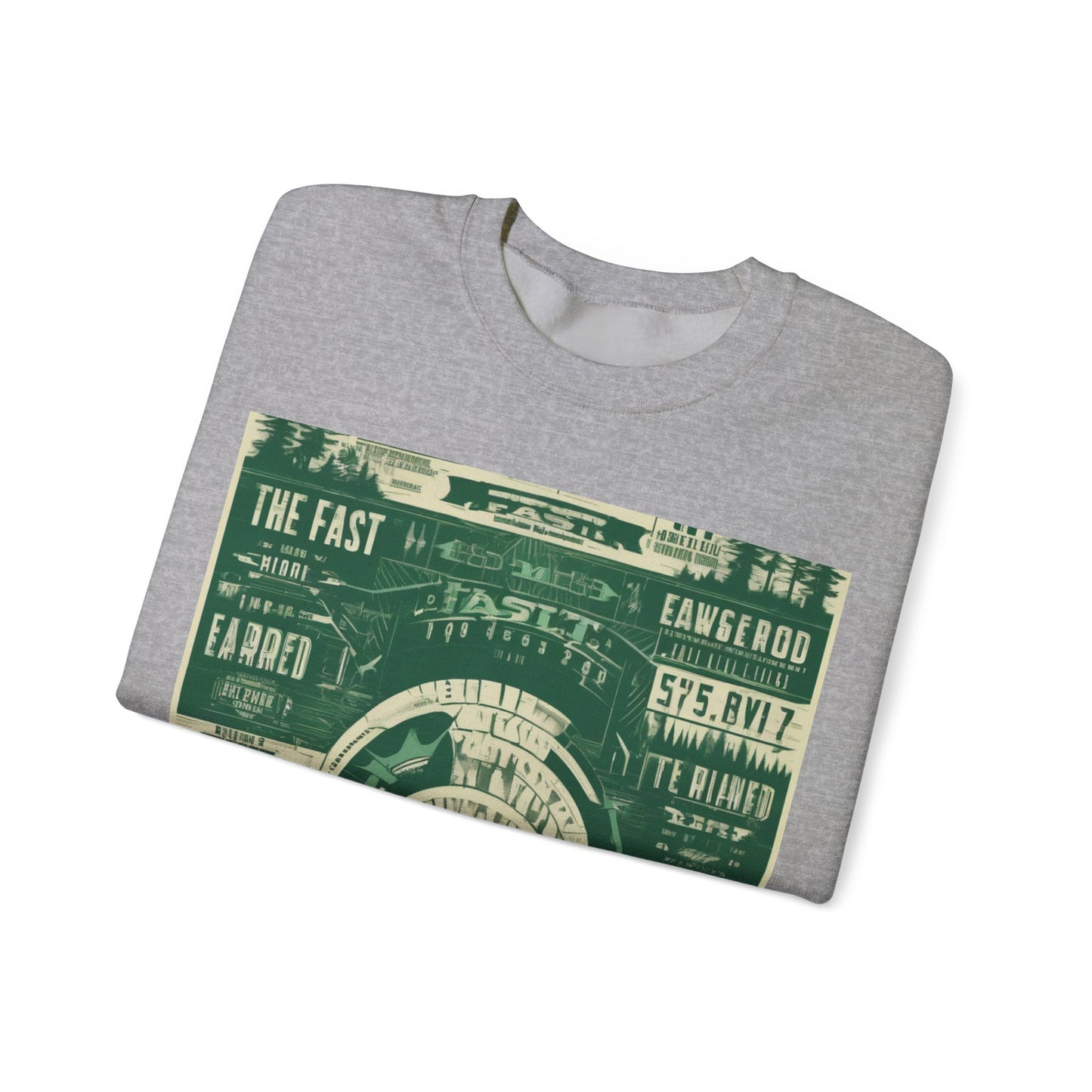 boostlete-mile-by-mile-type-fast-is-earned-big-blueprint-0041 — Unisex Heavy Blend Crewneck Sweatshirt (Gildan)