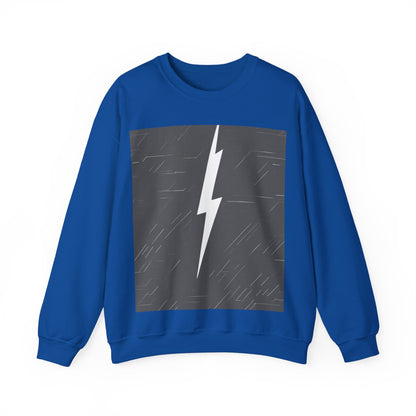 boostlete-am-crew-icon-lightning-glitch-vector-0590 — Unisex Heavy Blend Crewneck (G18000)