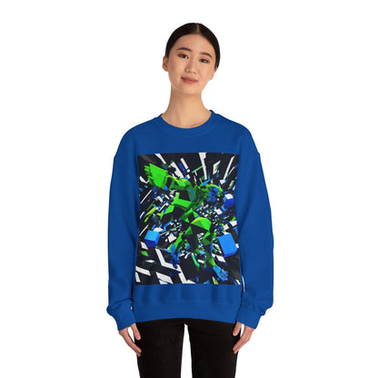 boostlete-pr-season-scene-sprinter-3d-geometric-0896 — Unisex Heavy Blend Crewneck (G18000)