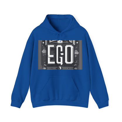 boostlete-mile-by-mile-type-tempo-over-ego-banner-modern-0093 — Unisex Heavy Blend Hooded Sweatshirt (Gildan)