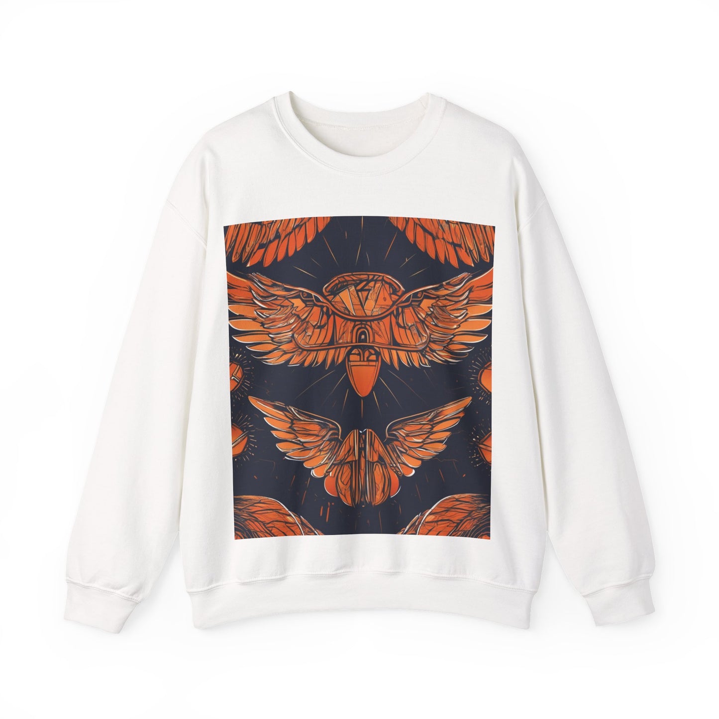 boostlete-field-day-icon-wings-soft-geometric-0298 — Unisex Heavy Blend Crewneck Sweatshirt (Gildan)