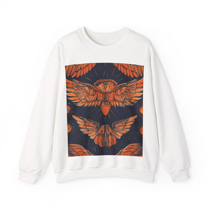 boostlete-field-day-icon-wings-soft-geometric-0298 — Unisex Heavy Blend Crewneck Sweatshirt (Gildan)