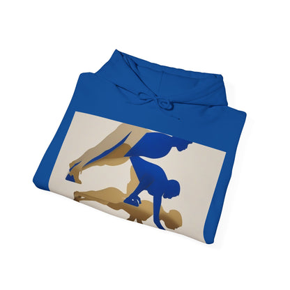 boostlete-mile-by-mile-scene-push-up-duotone-paper-0040 — Unisex Heavy Blend Hooded Sweatshirt (Gildan)