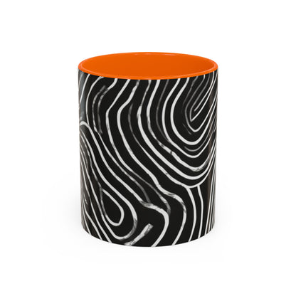 boostlete-field-day-pattern-topographic-badge-0307 — Accent Mug 11oz/15oz