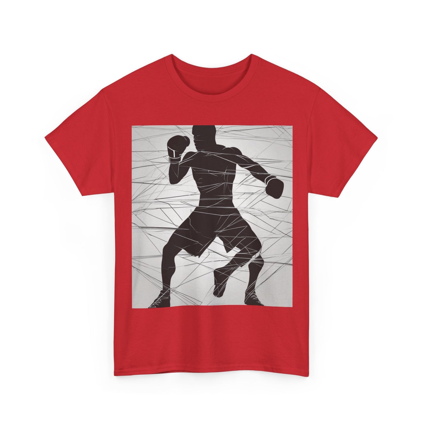 boostlete-mile-by-mile-scene-boxer-motion-geometric-0028 — Unisex Heavy Cotton Tee (Gildan 5000)