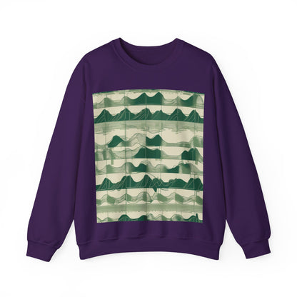 boostlete-mile-by-mile-pattern-audio-blueprint-0971 — Unisex Heavy Blend Crewneck (G18000)