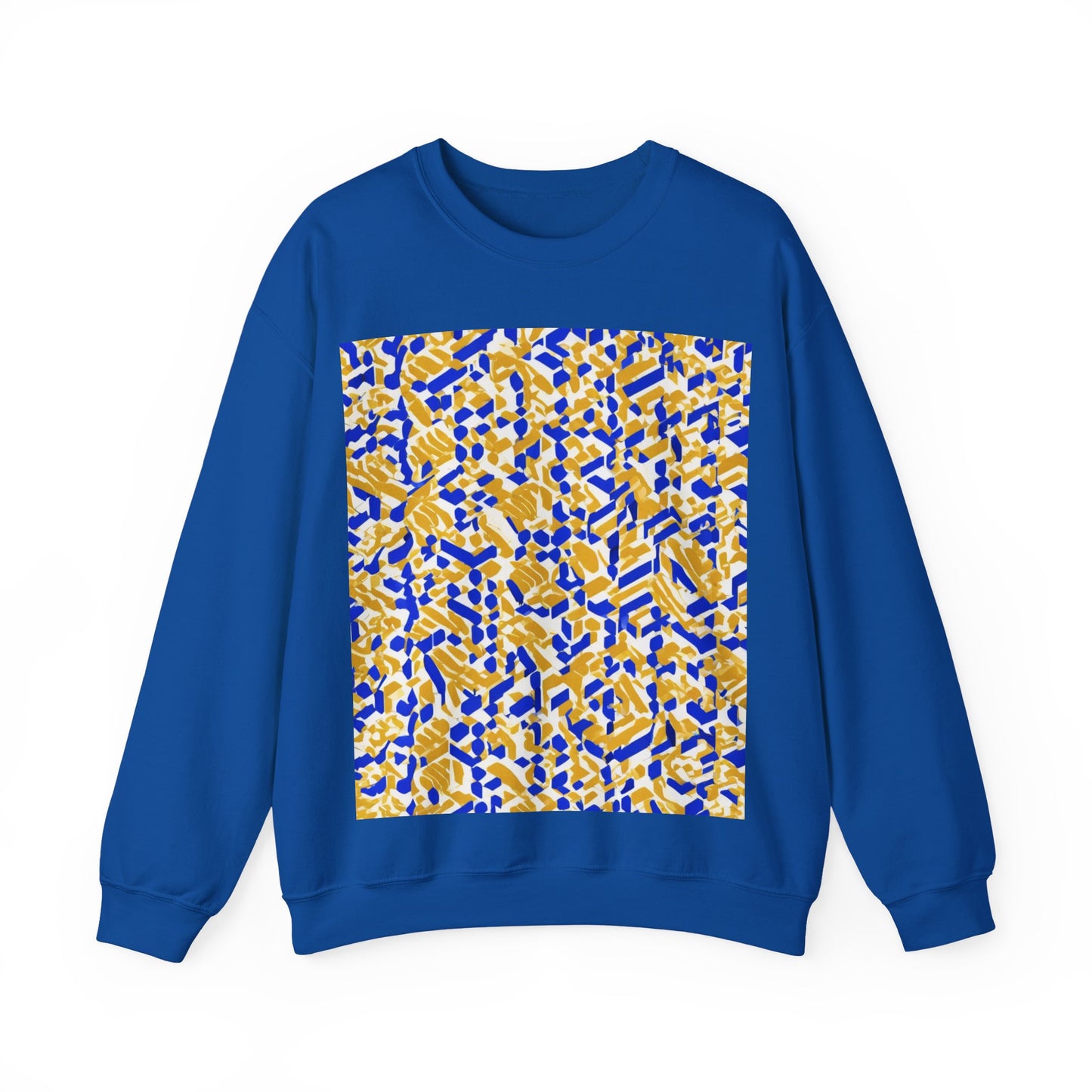 boostlete-rise-grind-pattern-sprint-isometric-0319 — Unisex Heavy Blend Crewneck Sweatshirt (Gildan)