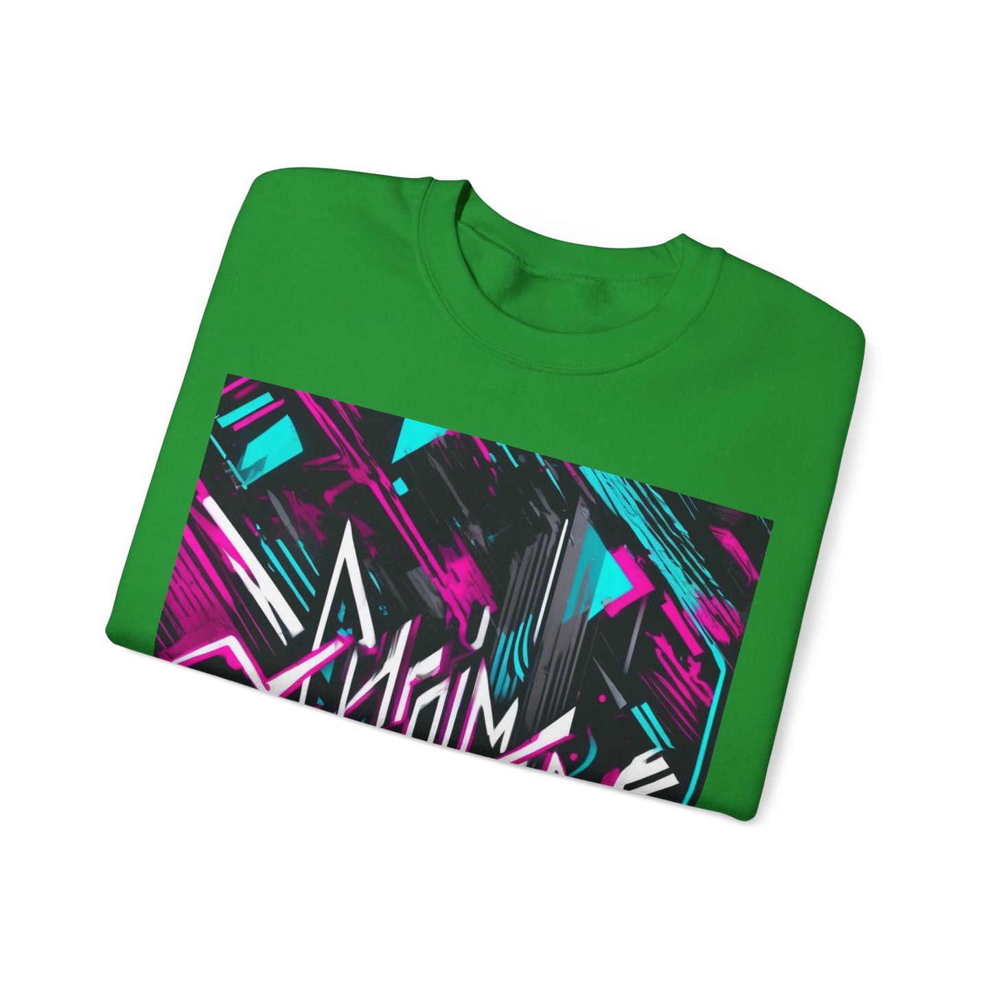 boostlete-recovery-progress-type-momentum-over-mood-diagonal-vector-0213 — Unisex Heavy Blend Crewneck Sweatshirt (Gildan)