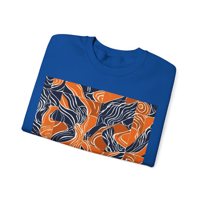 boostlete-rise-grind-pattern-sprint-vector-0207 — Unisex Heavy Blend Crewneck Sweatshirt (Gildan)