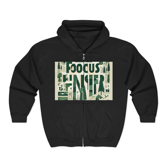 boostlete-boost-mode-type-focus-finish-banner-modern-0113 — Unisex Heavy Blend Full-Zip Hooded Sweatshirt