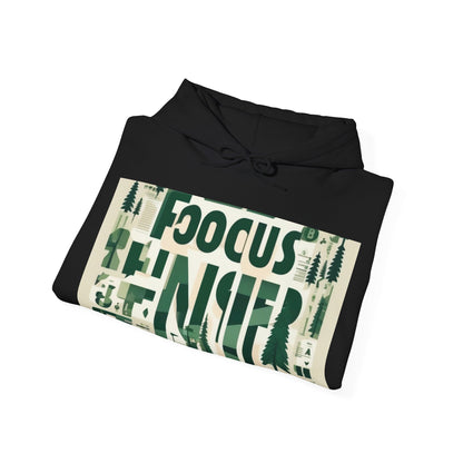 boostlete-boost-mode-type-focus-finish-banner-modern-0113 — Unisex Heavy Blend Hooded Sweatshirt (Gildan)