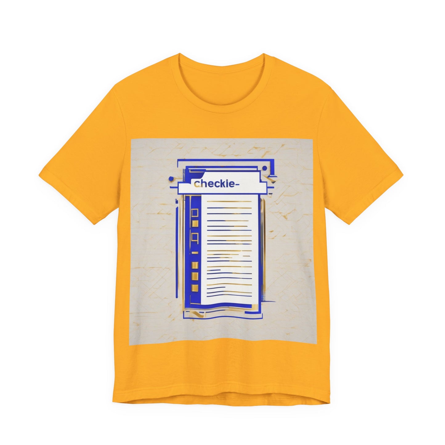 boostlete-am-crew-icon-checklist-glitch-badge-0018 — Unisex Jersey Short Sleeve (B+C 3001)