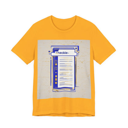 boostlete-am-crew-icon-checklist-glitch-badge-0018 — Unisex Jersey Short Sleeve (B+C 3001)