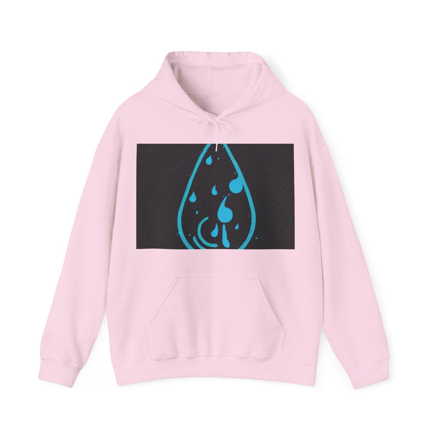 boostlete-iron-intent-icon-water-grainy-vector-0762 — Unisex Heavy Blend Hoodie (G18500)