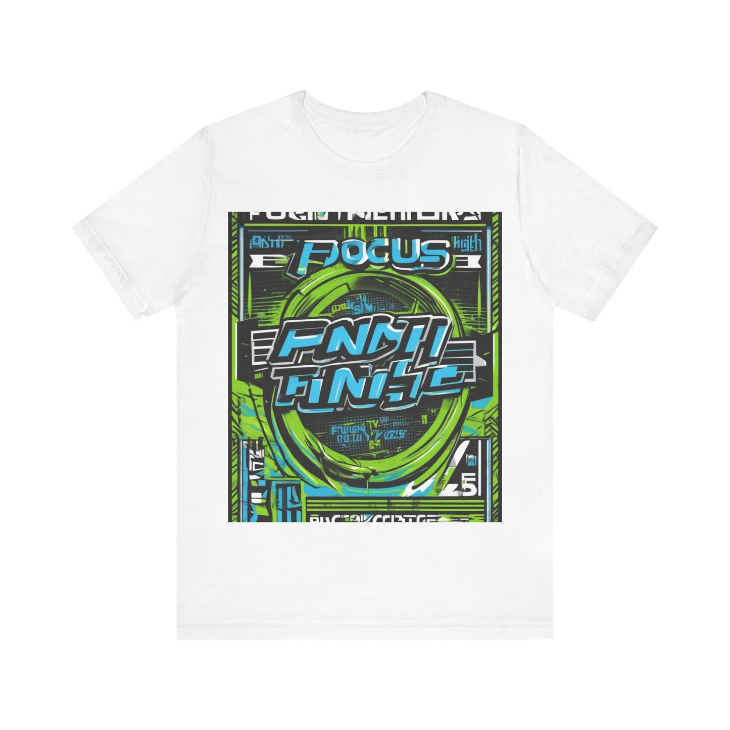 boostlete-iron-intent-type-focus-finish-big-retro-0177 — Unisex Jersey Short Sleeve (B+C 3001)