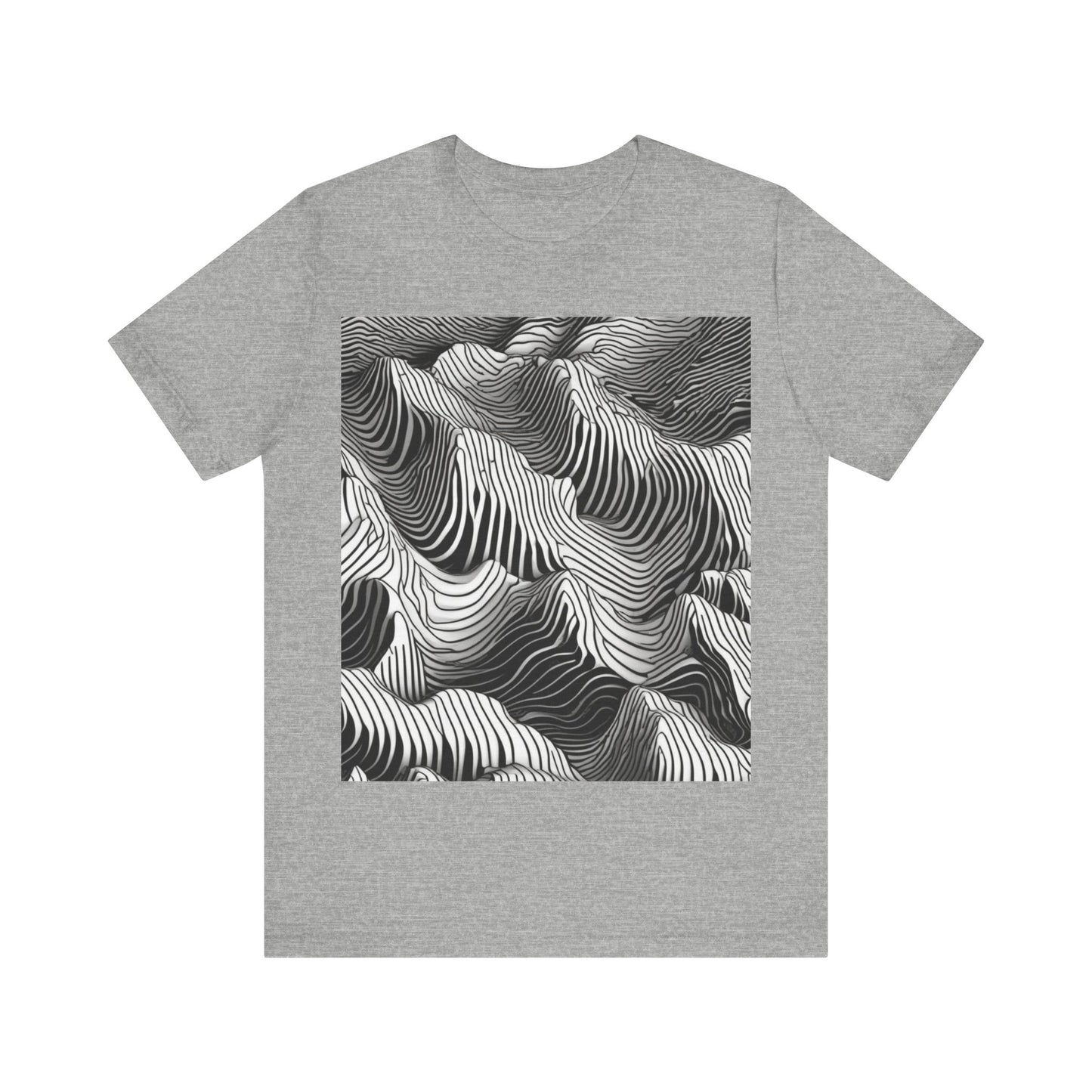 boostlete-field-day-pattern-topographic-isometric-0211 — Unisex Jersey Short Sleeve (B+C 3001)