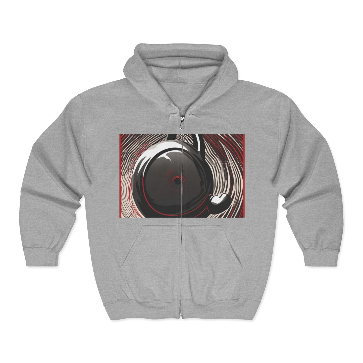 boostlete-am-crew-scene-kettlebell-motion-vector-0224 — Unisex Heavy Blend Full-Zip Hooded Sweatshirt