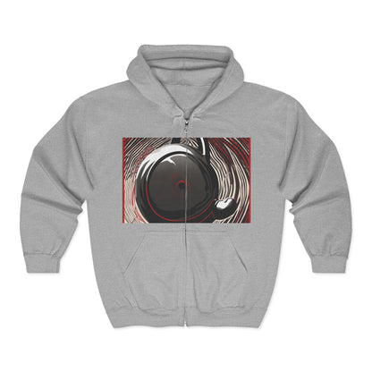 boostlete-am-crew-scene-kettlebell-motion-vector-0224 — Unisex Heavy Blend Full-Zip Hooded Sweatshirt