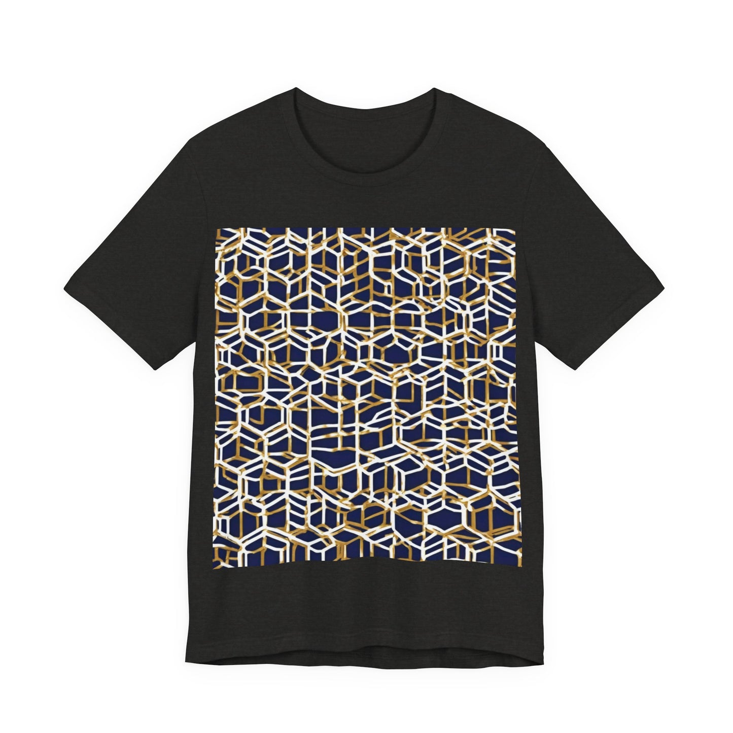 boostlete-am-crew-pattern-hex-industrial-0131 — Unisex Jersey Short Sleeve (B+C 3001)