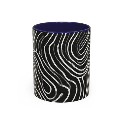boostlete-field-day-pattern-topographic-badge-0307 — Accent Mug 11oz/15oz