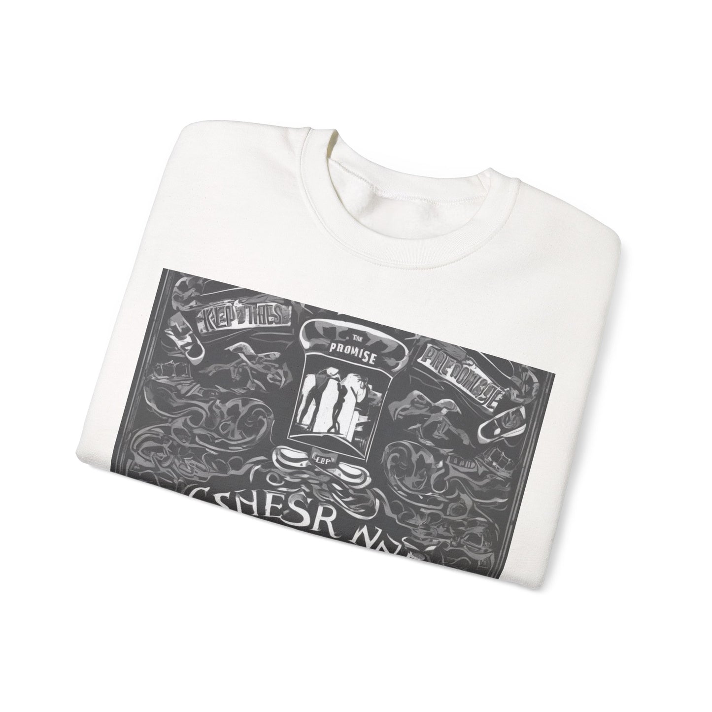 boostlete-boost-mode-type-keep-the-promise-big-monoline-0049 — Unisex Heavy Blend Crewneck Sweatshirt (Gildan)