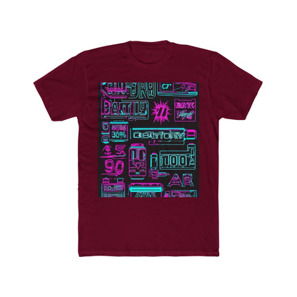 boostlete-rise-grind-type-battery-100-effort-split-blueprint-0205 — Unisex Cotton Crew Tee (NL 3600)