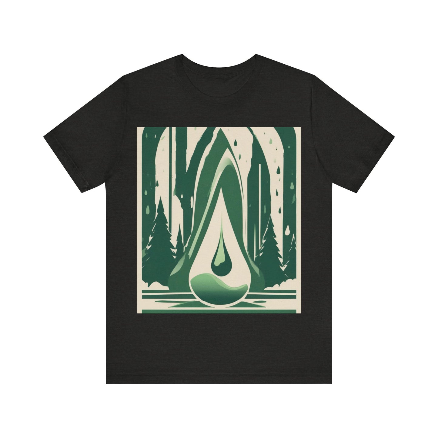 boostlete-quiet-power-icon-water-glitch-retro-0186 — Unisex Jersey Short Sleeve (B+C 3001)
