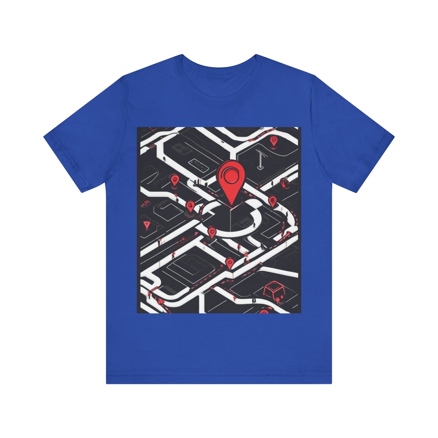 boostlete-am-crew-icon-map-matte-isometric-0094 — Unisex Jersey Short Sleeve (B+C 3001)