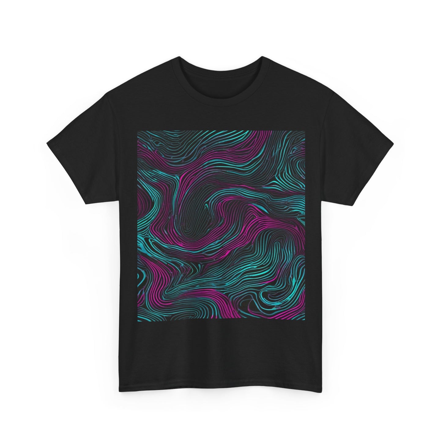 boostlete-am-crew-pattern-topographic-monoline-0075 — Unisex Heavy Cotton Tee (Gildan 5000)