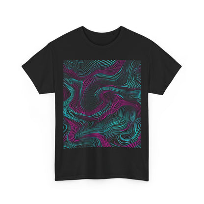 boostlete-am-crew-pattern-topographic-monoline-0075 — Unisex Heavy Cotton Tee (Gildan 5000)