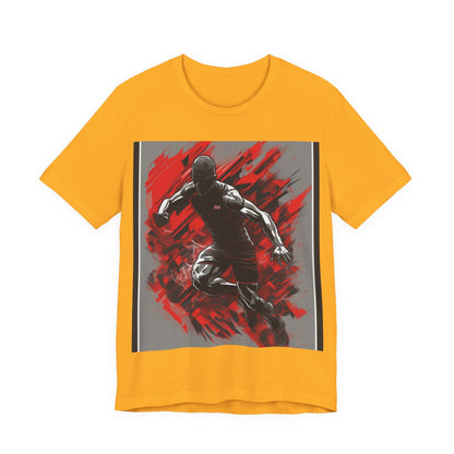 boostlete-field-day-scene-sprinter-glitch-badge-0284 — Unisex Jersey Short Sleeve (B+C 3001)