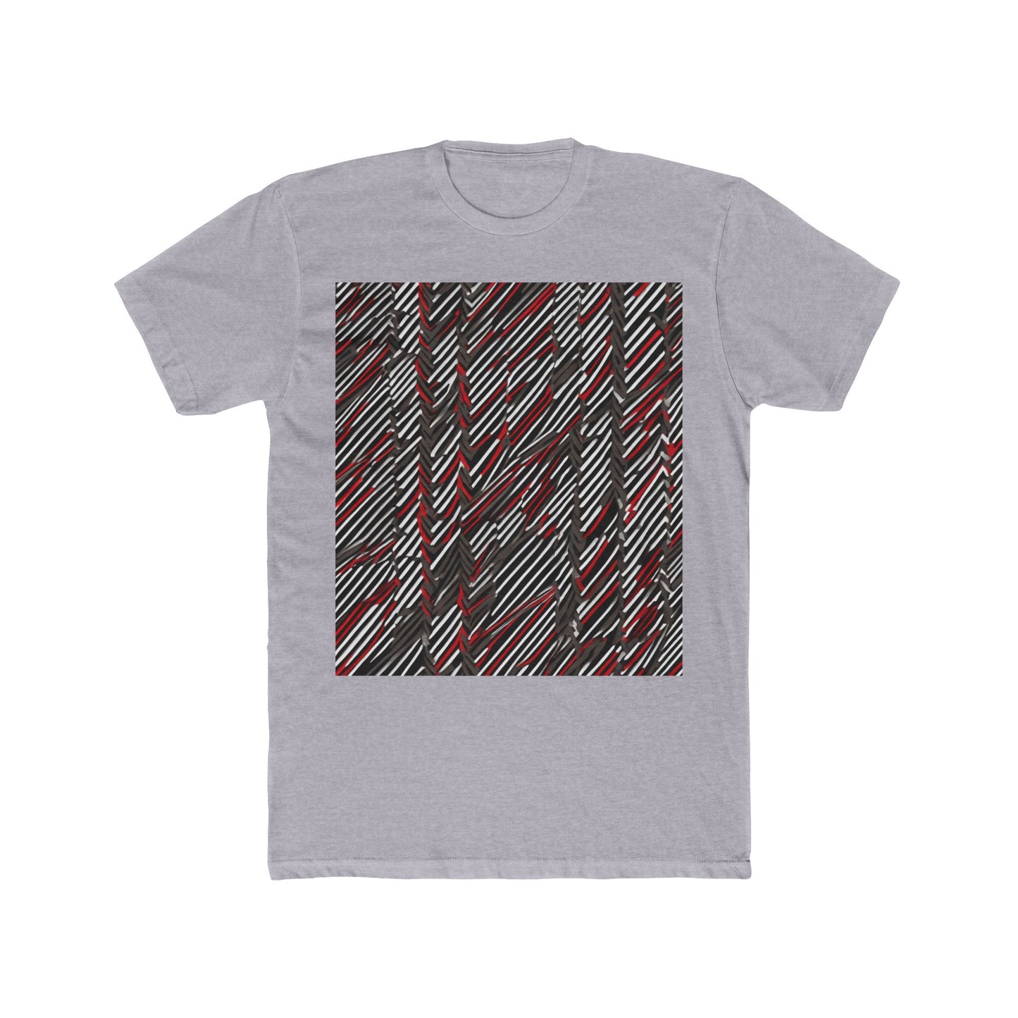 boostlete-field-day-pattern-diagonal-paper-0287 — Unisex Cotton Crew Tee (NL 3600)