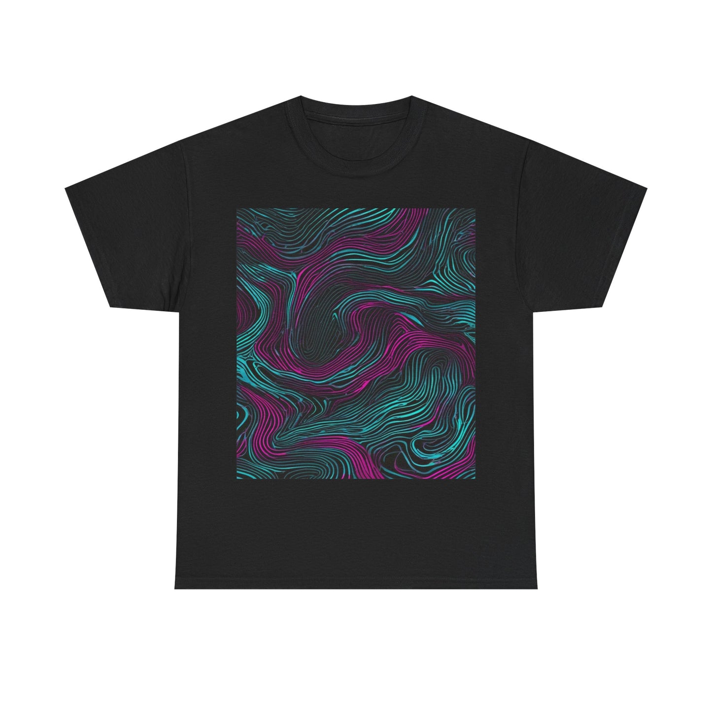 boostlete-am-crew-pattern-topographic-monoline-0075 — Unisex Heavy Cotton Tee (Gildan 5000)