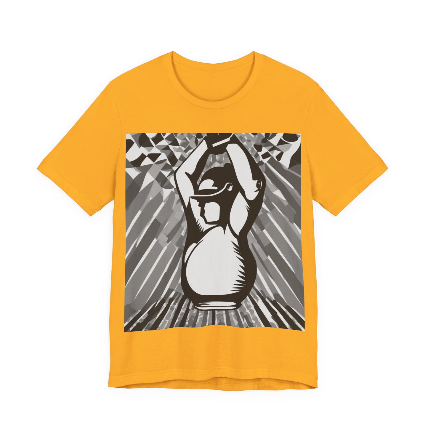 boostlete-iron-intent-scene-kettlebell-grainy-modern-0276 — Unisex Jersey Short Sleeve (B+C 3001)