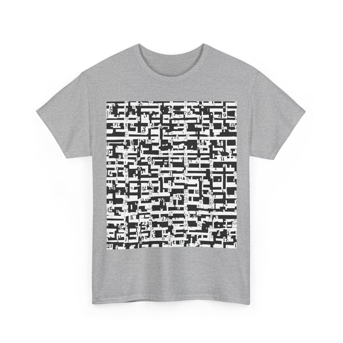 boostlete-iron-intent-pattern-plate-number-badge-0171 — Unisex Heavy Cotton Tee (Gildan 5000)