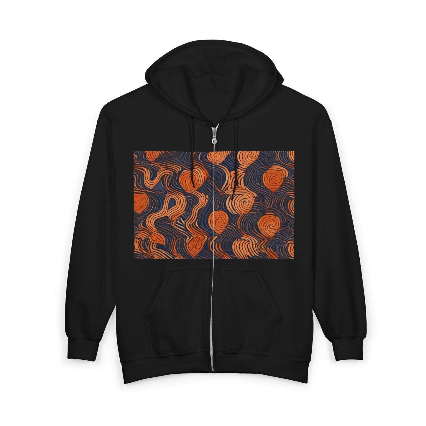 boostlete-iron-intent-pattern-topographic-engraved-0019 — Unisex Heavy Blend Full-Zip Hooded Sweatshirt