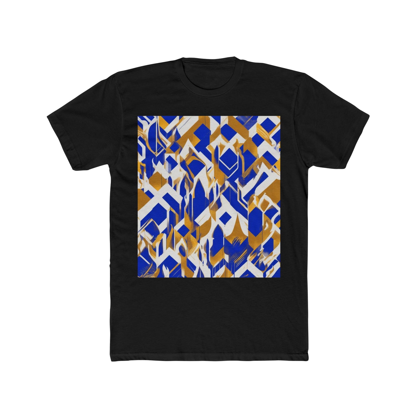 boostlete-field-day-icon-flame-glitch-geometric-0090 — Unisex Cotton Crew Tee (NL 3600)