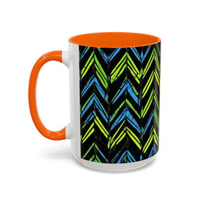 boostlete-mile-by-mile-pattern-chevron-monoline-0051 — Accent Mug 11oz/15oz
