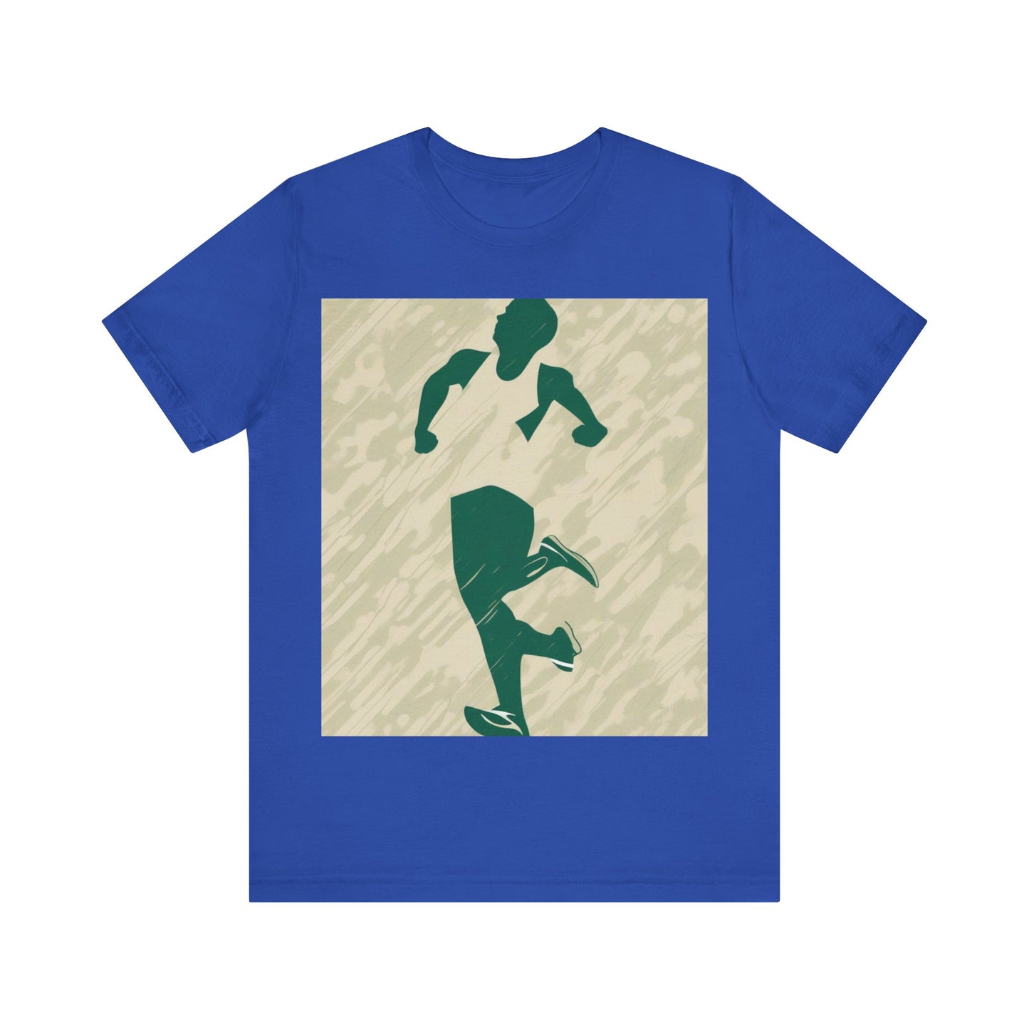 boostlete-am-crew-icon-runner-grainy-blueprint-0134 — Unisex Jersey Short Sleeve (B+C 3001)