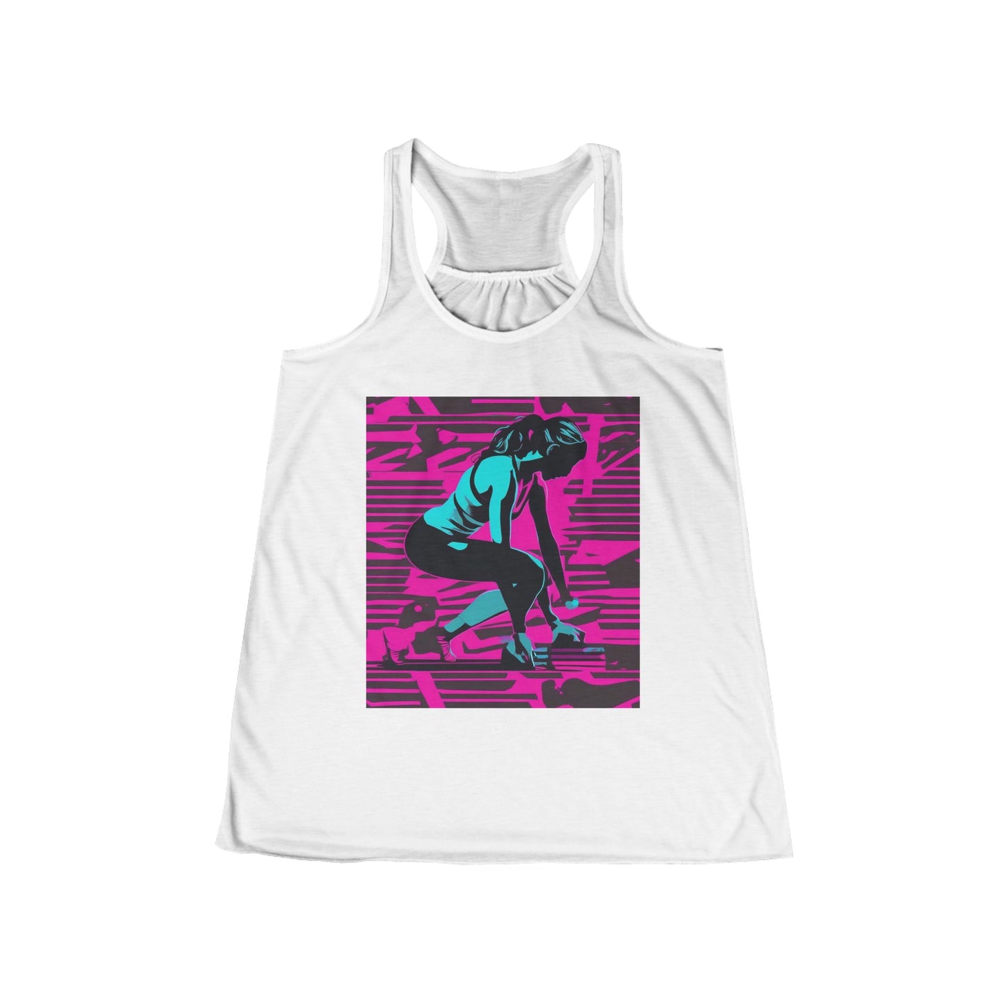 boostlete-headspace-scene-push-up-matte-modern-0260 — Women's Flowy Racerback Tank (B+C 8800)
