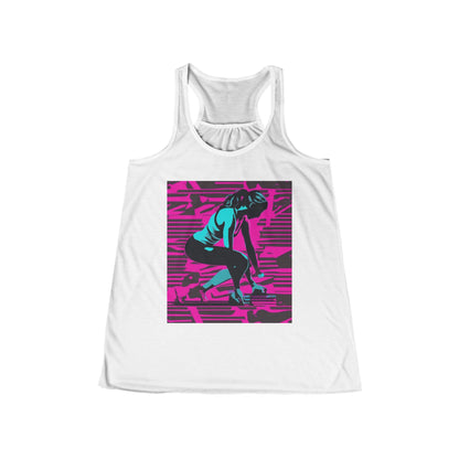 boostlete-headspace-scene-push-up-matte-modern-0260 — Women's Flowy Racerback Tank (B+C 8800)