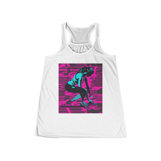 boostlete-headspace-scene-push-up-matte-modern-0260 — Women's Flowy Racerback Tank (B+C 8800)