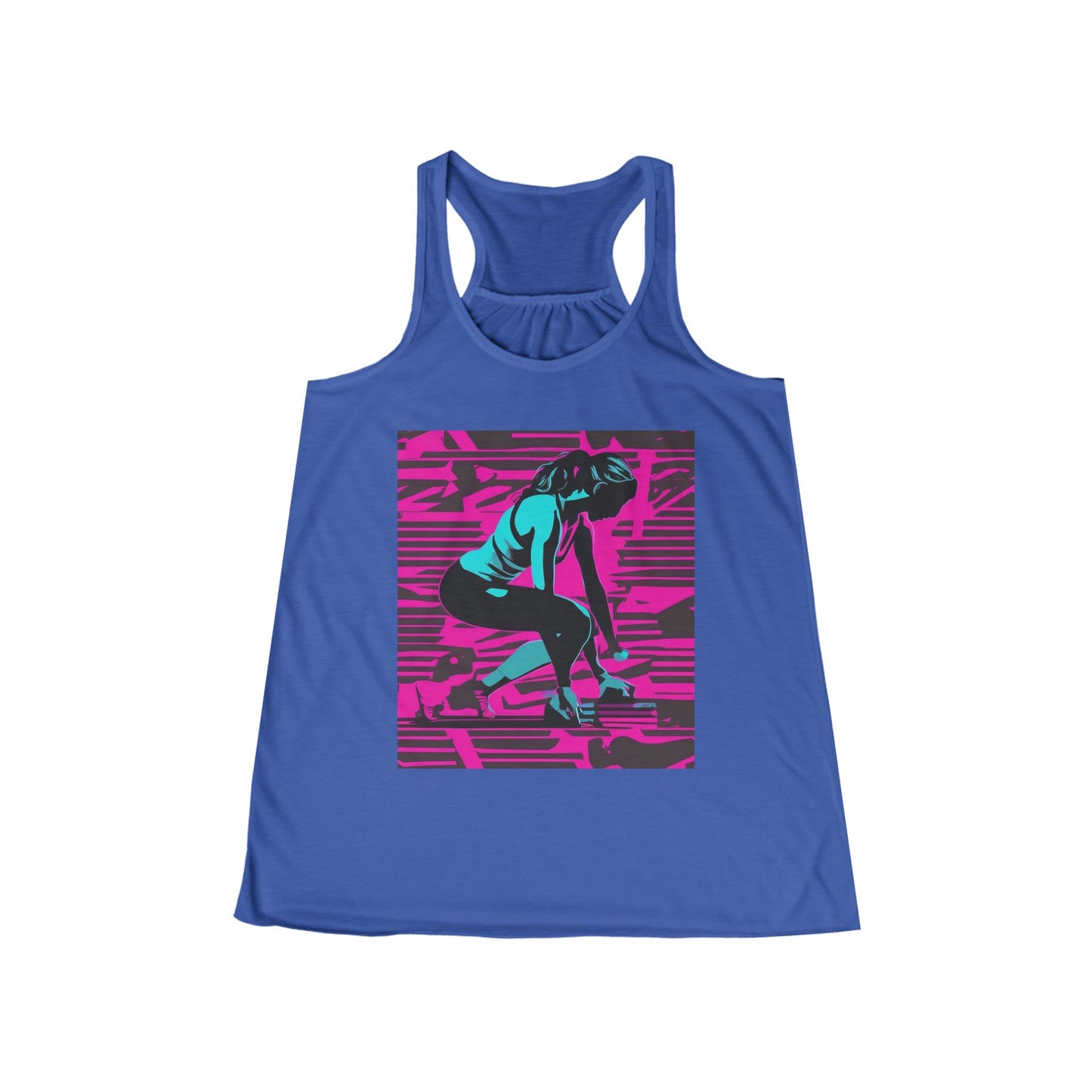 boostlete-headspace-scene-push-up-matte-modern-0260 — Women's Flowy Racerback Tank (B+C 8800)