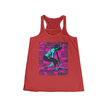 boostlete-headspace-scene-push-up-matte-modern-0260 — Women's Flowy Racerback Tank (B+C 8800)