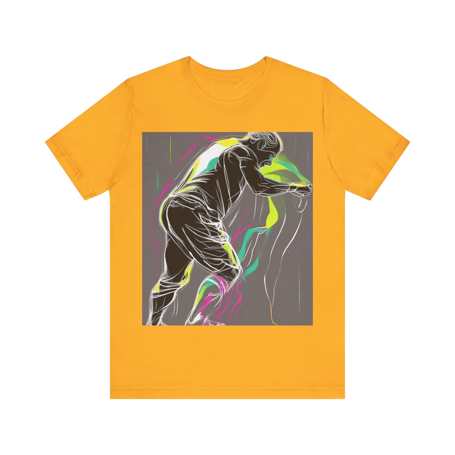 boostlete-iron-intent-scene-athlete-neon-monoline-0140 — Unisex Jersey Short Sleeve (B+C 3001)