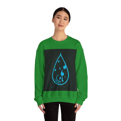 boostlete-iron-intent-icon-water-grainy-vector-0762 — Unisex Heavy Blend Crewneck (G18000)